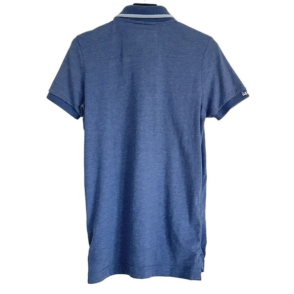 Superdry Men's S & D Logo Blue Short Sleeve Classic Polo Shirt Size S NWT $60 - Picture 3 of 6